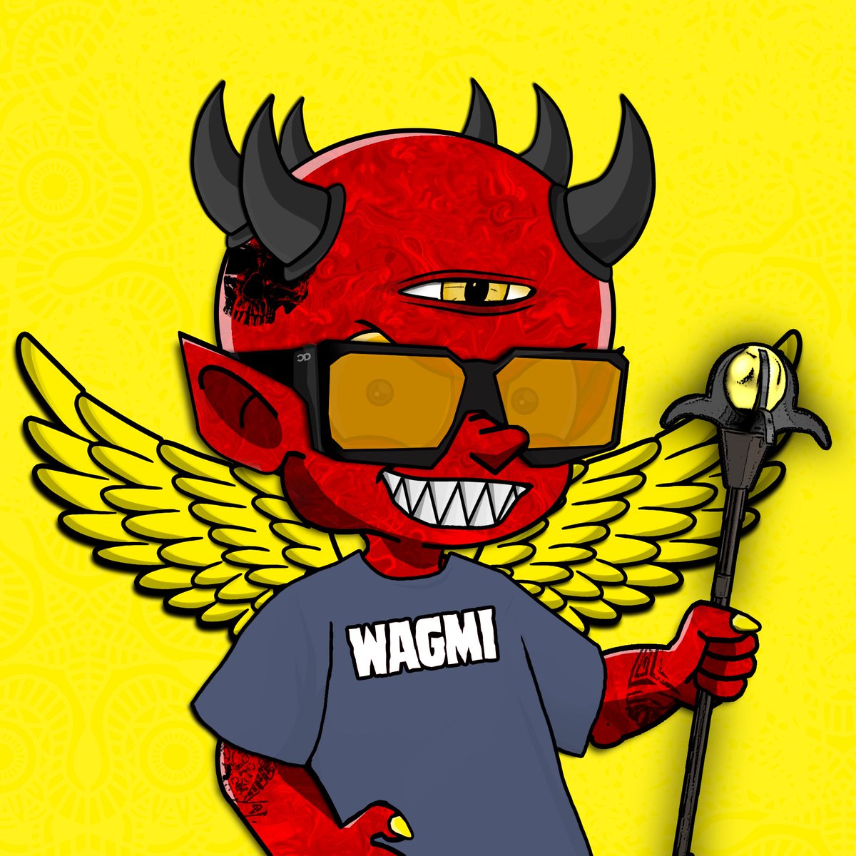 CloutDemonNFT's tweet photo. Thank you for all the love &amp; support tonight! I know y’all are excited to mint your demons, we are postponing mint till tomorrow at 8pm est due to the issues on Solana. hide your girl, we are coming in hot from hell on this MF ! #wagmibitch https://t.co/hORYXByEJk