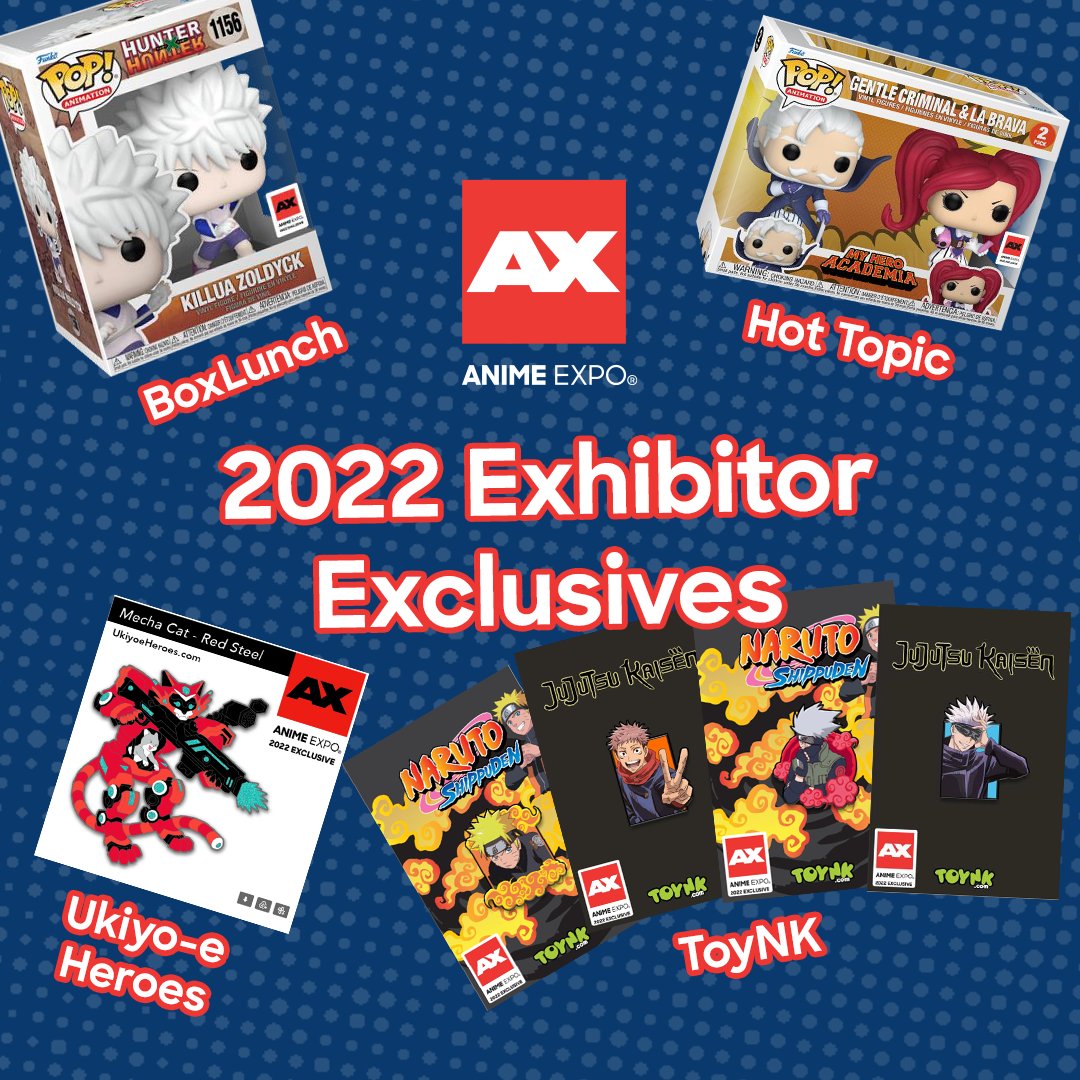 My Hero Academia and Hunter x Hunter Anime Expo 2022 Funko Pop