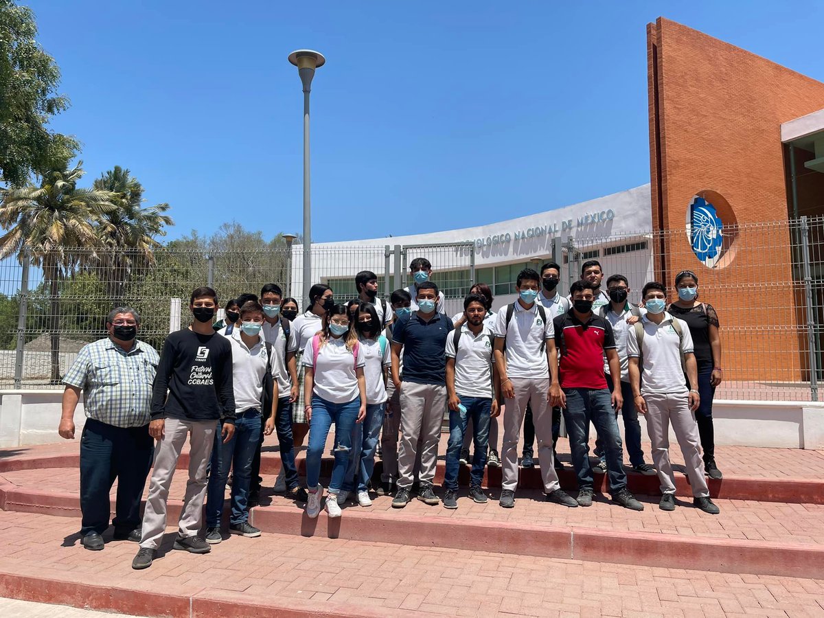 COBAES_07's tweet photo. 📆 01/06/22. Visita de nuestros Estudiantes a las instalaciones del Instituto Tecnológico de #LosMochis - Unidad #ElFuerte. @SanInzunza @Lydia_MLB #ITLM https://t.co/wydUF5bXGh