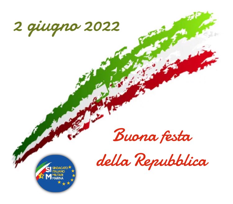 SMilitare's tweet photo. Buon #2giugno2022 a tutti, buona #festadellarepubblica
#simmarina https://t.co/75z9tb3Fh4