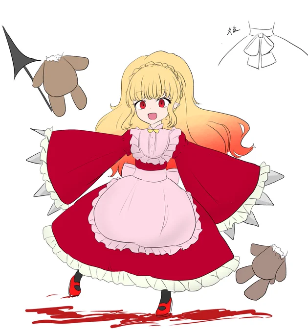 僕はこの子をデザインしました!描いてくれたのはターケン氏!  
