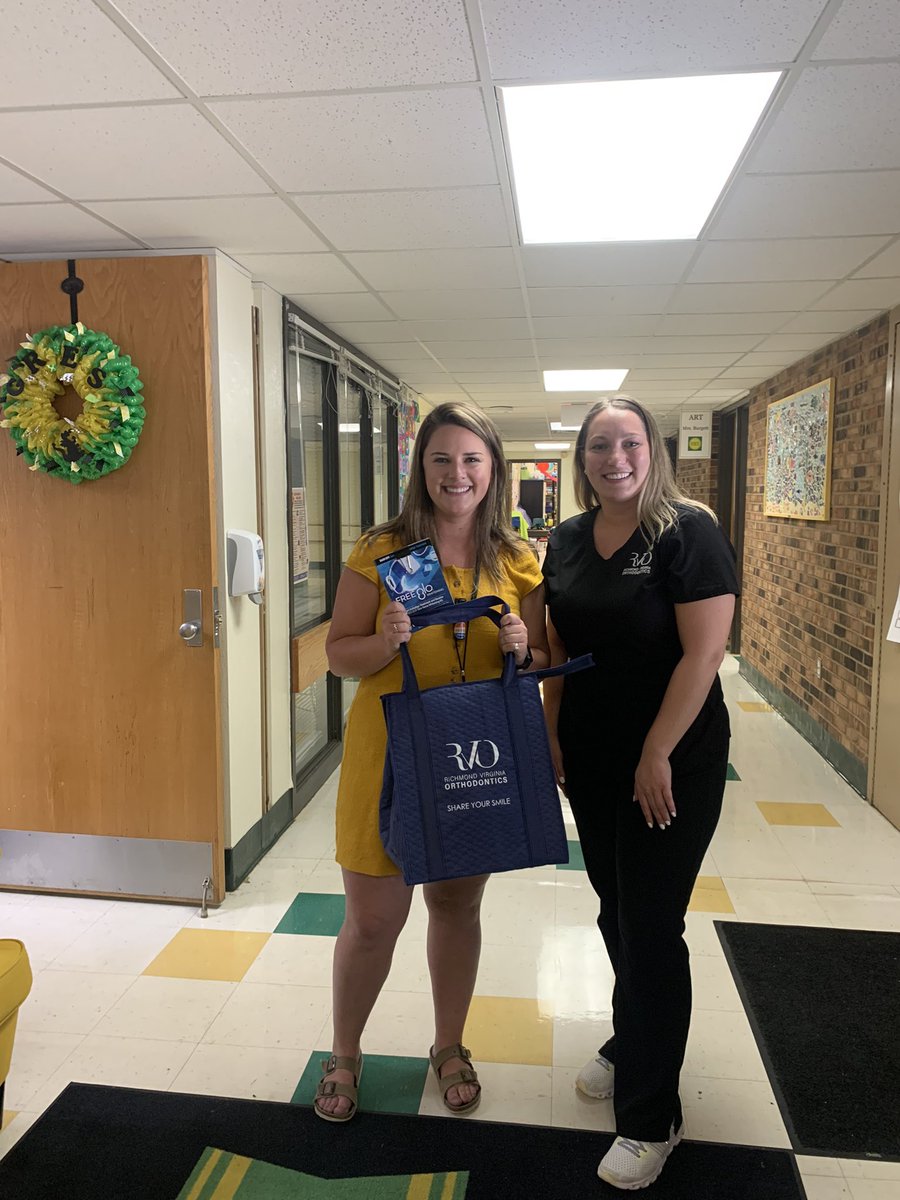 Thank you Richmond Virginia Orthodontics for our staff lunch and recognizing our fabulous K teacher!! #growinggreenfield