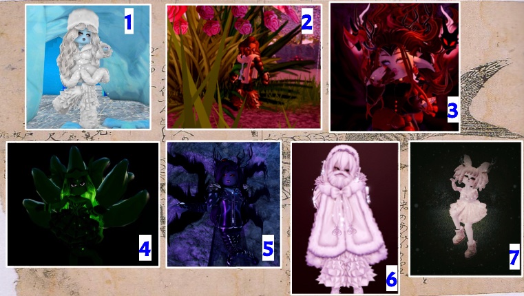 YurtleZeTurtle's tweet photo. 👹 Avatar Elimination 👹
🧌ROUND 1🧌
🦕Theme: Cryptids🦕
🎁Prize: 20k RHD🎁
🔎Pick 3 outfits to eliminate🔍 https://t.co/j6wGw81yYX