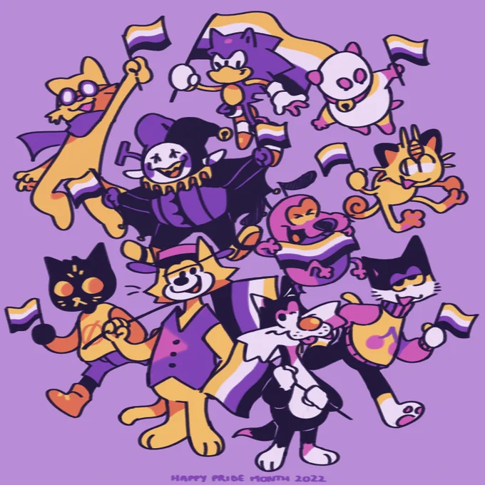 happy pride month!! here's a little tribute to all the mfs you've watched me steal my gender from over the years : 3 