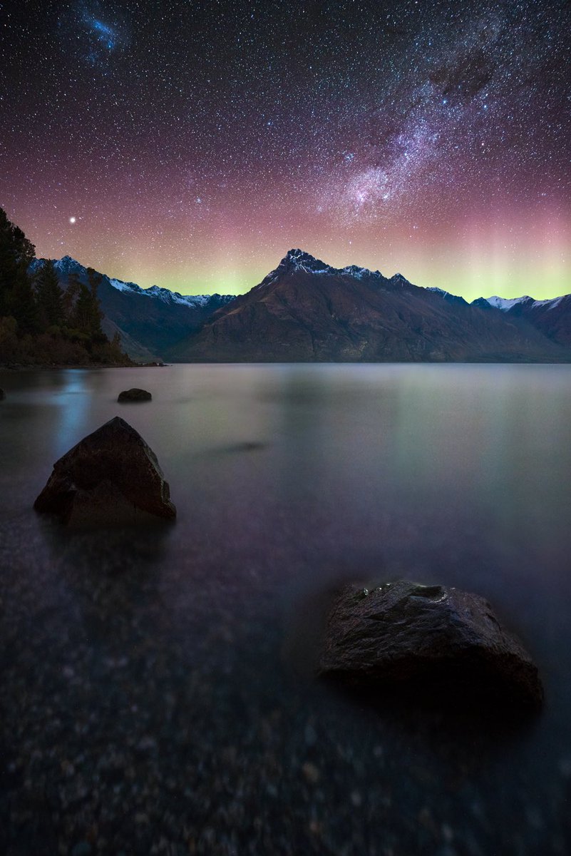 Southern lights. Queenstown, NZ.