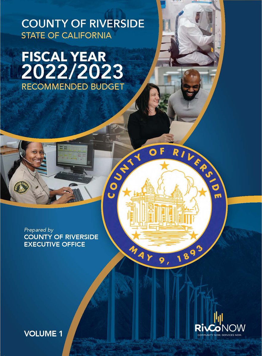 “The future of #RivCo is now” - CEO <a href="/RivCoJVW/">Jeff Van Wagenen</a> 

We invite you to look at the recommended county budget that will go before the RivCo board of supervisors for consideration, amendment, and approval during the budget hearings. bit.ly/3910VOh   #RivCoNOW