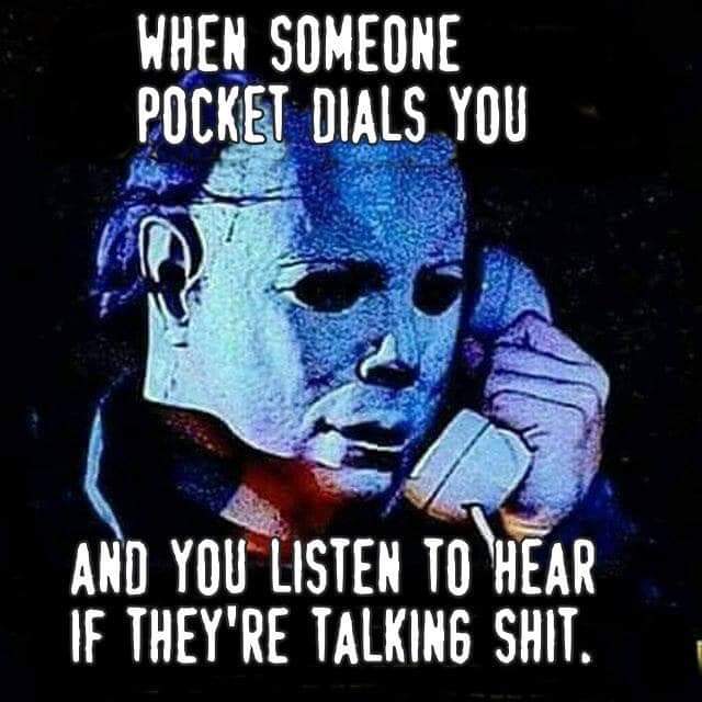 SpookyHorrorGal's tweet photo. Why is this me tho?! π
#horror #horrormovies #horrorfam #horrorfamily #horrorfan #horrorfans #horrorgirl #ilovehorror #michaelmyers #halloween #pocketdial https://t.co/J8WAAFZ2RL
