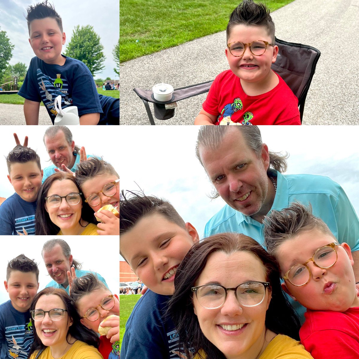 #Lunchwithaloved one yesterday with the boys at their school! It’s such a nice time to be able to spend outside slowing down with a picnic together 🤍 <a href="/D13Eagles/">Erickson Elementary</a>