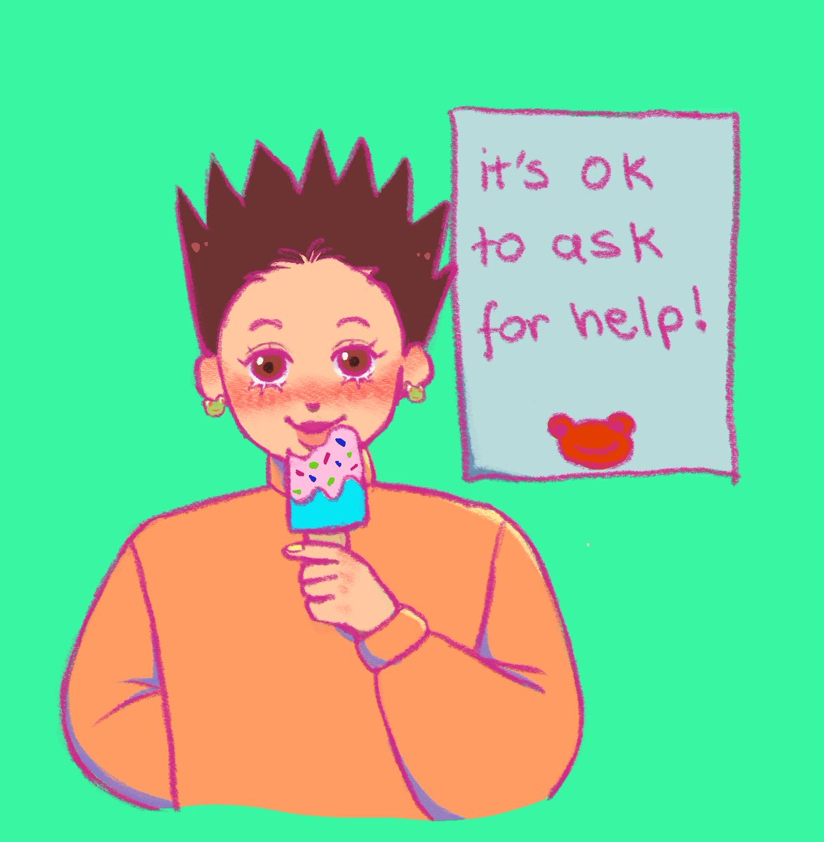 tabbibza's tweet photo. appropriate post for pride month #hxh https://t.co/qyvvBKXUal
