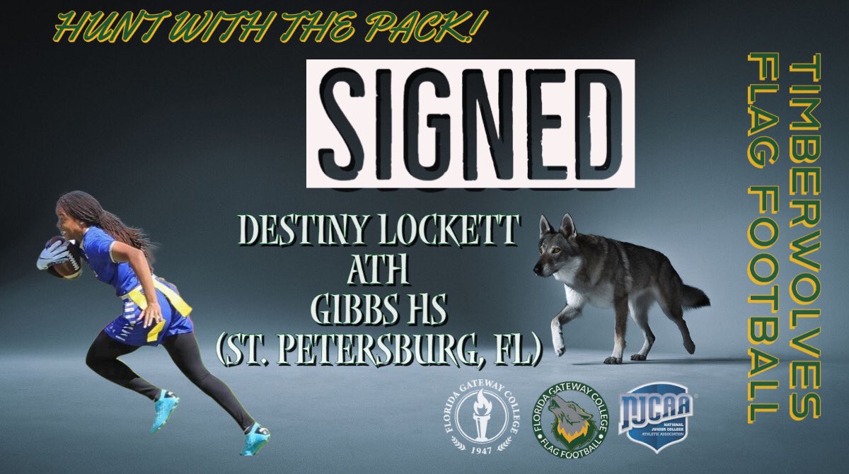 FGC_FlagFB's tweet photo. 🚨Welcome to The Pack, Destiny! Destiny comes to FGC from Gibbs HS in St. Petersburg, FL! 727 ➡️ 386! #PackHunters @CoachHufty11 https://t.co/vB6W8LQP3S