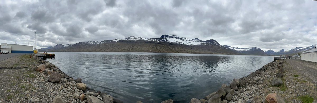 lbleamas's tweet photo. Day 9, part 2: longest day of driving had us continuing east and north through the fjords and the mountain (relatively new tunnel cut 50 km off the normal route). Then a stop at historic turf houses (red) from 1770, before our modern turf hotel (blue). @Trinity_U #goTUiceland https://t.co/Iv1WskxXUf