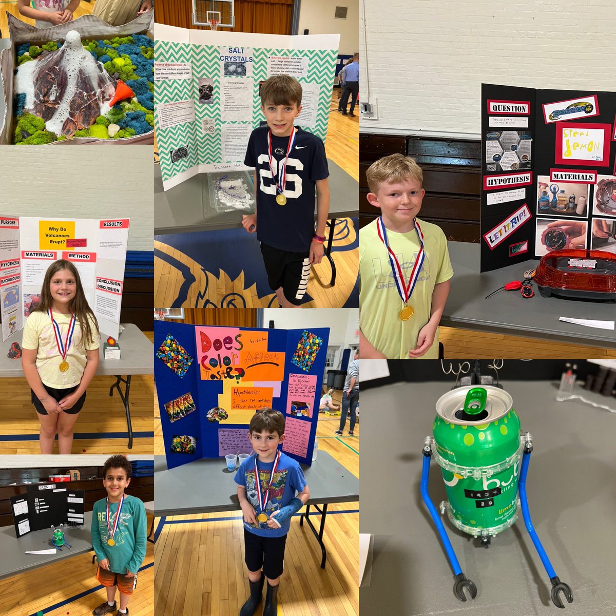 MrsStrell's tweet photo. A successful Third Grade Science Fair! Great job scientists, I am so impressed by your hard work! https://t.co/qMQm1tGK62