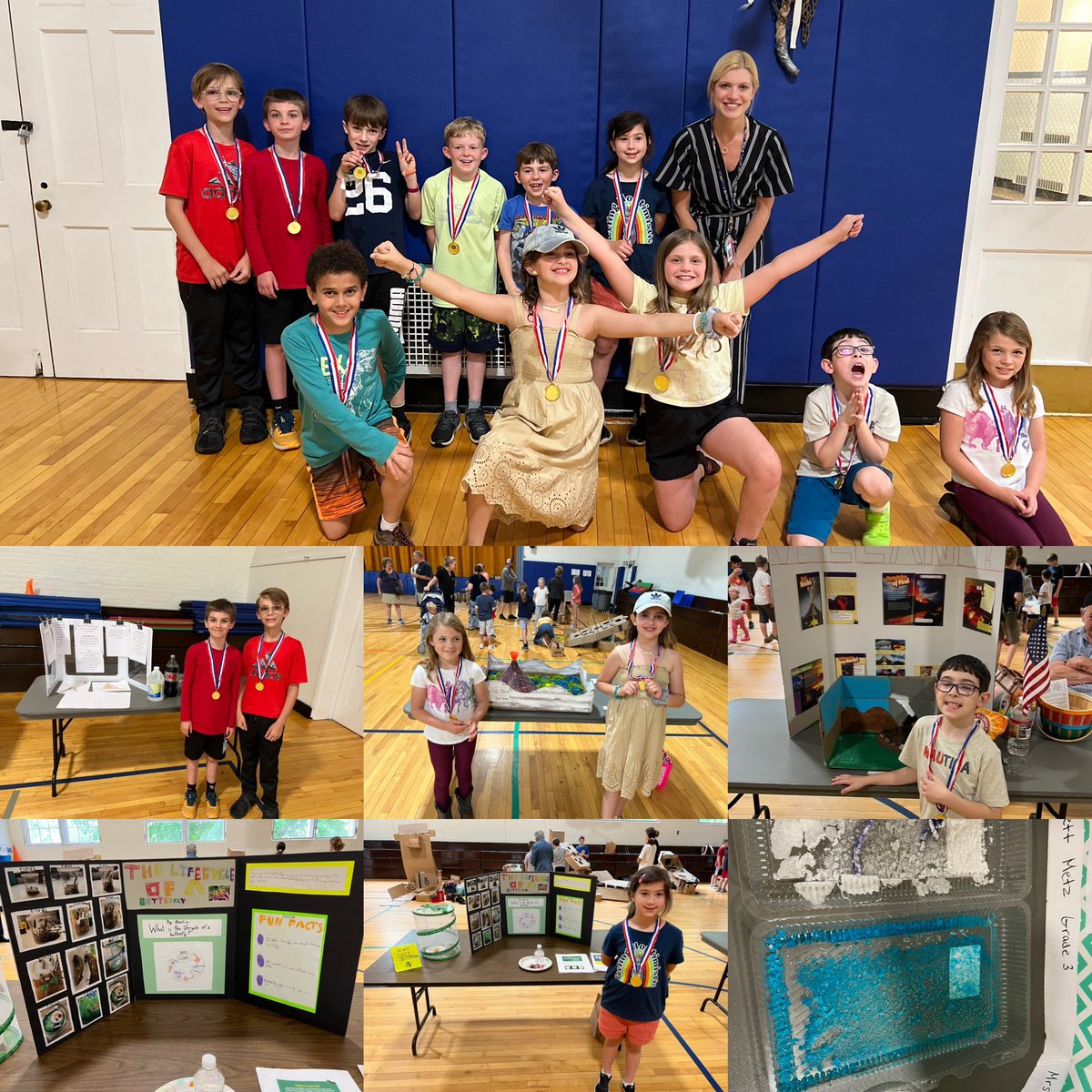 MrsStrell's tweet photo. A successful Third Grade Science Fair! Great job scientists, I am so impressed by your hard work! https://t.co/qMQm1tGK62