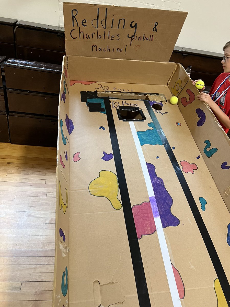 MrsStrell's tweet photo. The Fourth and Fifth Grade Cardboard Challenge! These designs were amazing. https://t.co/WkrGmNtlTH