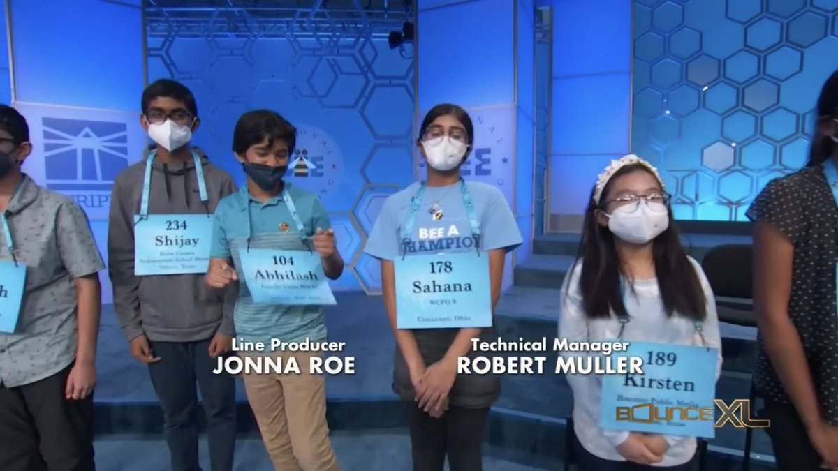 MrCarraher's tweet photo. It’s official, Sahana is a finalist for the 2022 Scripps National Spelling Bee.  The final 12 spellers will compete live tomorrow night at 8:00 on the iON network.  @MMScomets  @MasonSchools @WCPO https://t.co/1zcxMA9sXZ