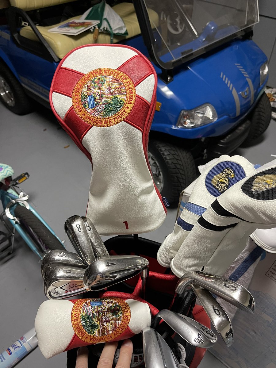 New hog and putter cover today. 🌴⛳️🏌🏻‍♂️

#golf #headcover #florida #lovefl #floridagolf