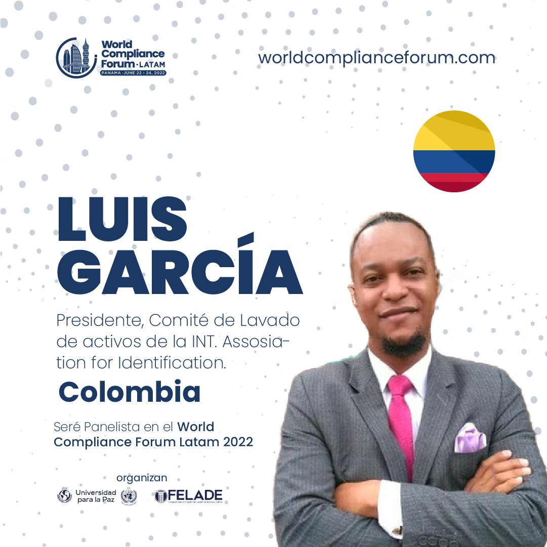 El World Compliance Forum Latam Panamá 2022, del 22 al 24 de junio.
worldcomplianceforum.com
Reunirá expertos para dialogar sobre las problemáticas de la región.

Panel 5: Caracterización del modelo de investigación forense contable.
#wcflatam2022
