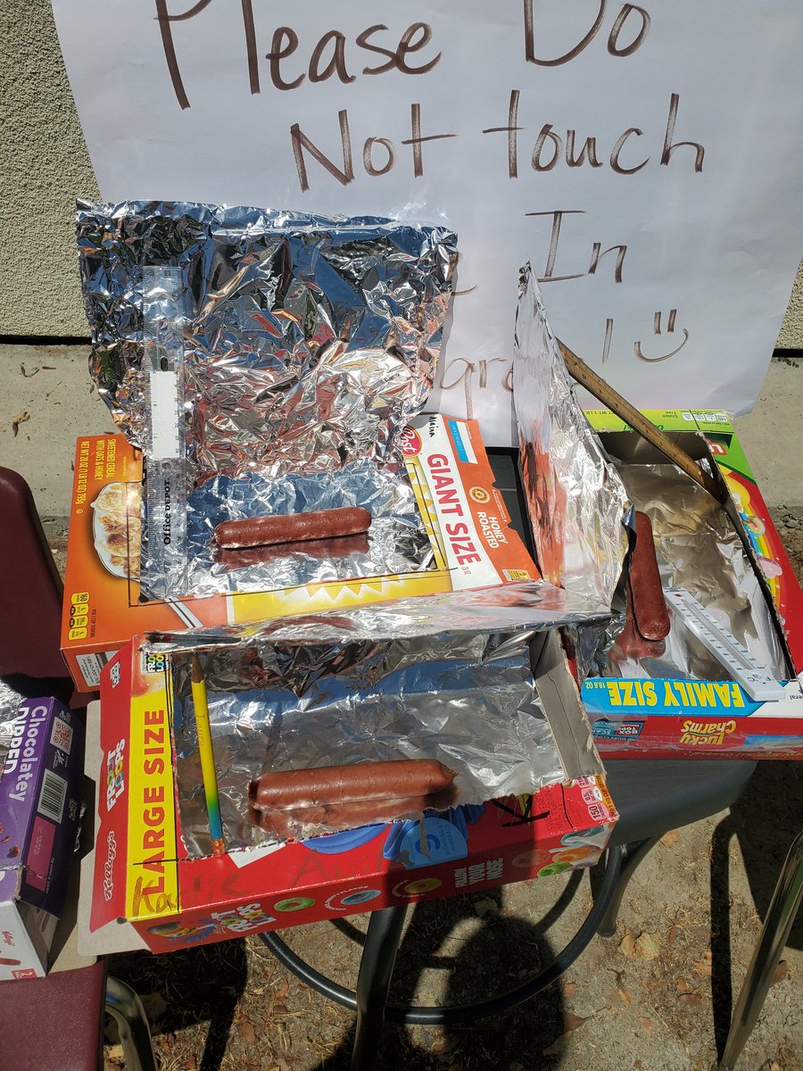 teamtreff's tweet photo. Solar Ovens! We went through the whole engineering process and talked about how Science can be done anytime. The kids were excited to take home their ovens and were talking about all the things they were going to go home and try to cook.🌭🌞🌡
@ColtonJUSD #science
#solarenergy https://t.co/7rBkJEaTNc