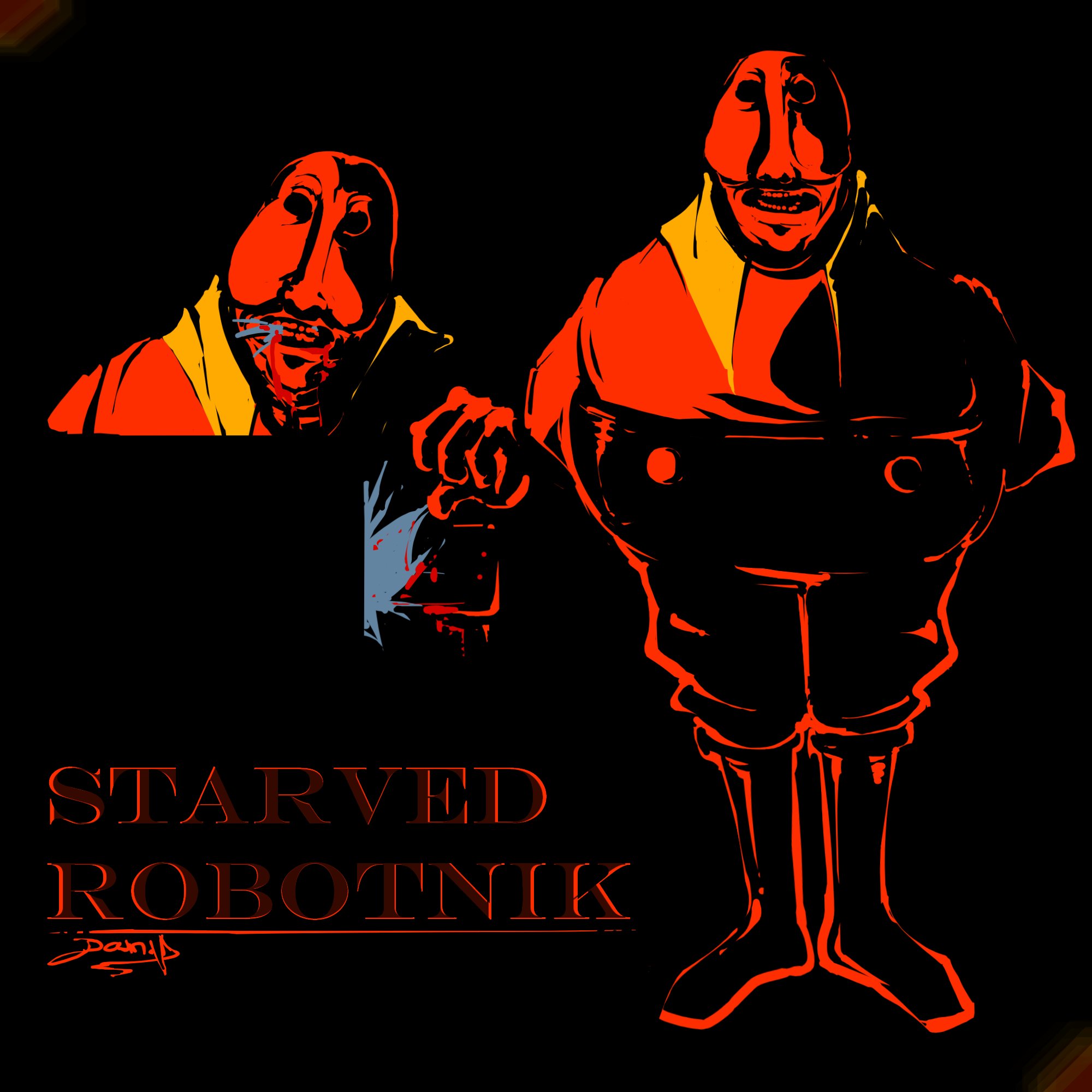 Starved RobotniK in 2023  Cartoon art styles, Comic style art