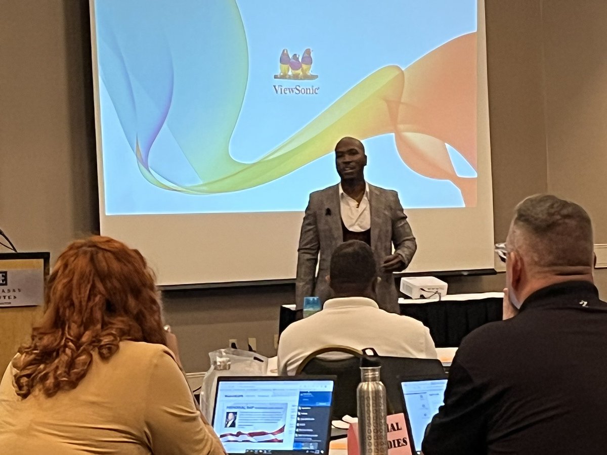 ARJohnsonNC's tweet photo. Closed the day one with high energy and a #refocus on our purpose!  Thank you @MrBrianLong, for sharing your story and inspiring our team to continue our work to help our students find their purpose and build a better future!  #LiveRatedR #KnowYourWhy https://t.co/bwas7J81rp
