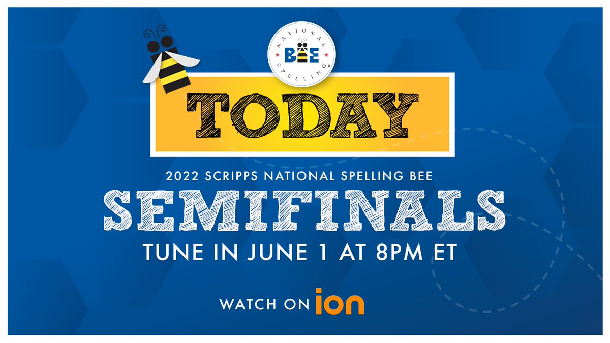 ScrippsBee's tweet photo. Tune in time! Semifinals special, hosted by @levarburton, on @iontelevision at 8/7 c
#spellingbee https://t.co/a5CJ6DXoja