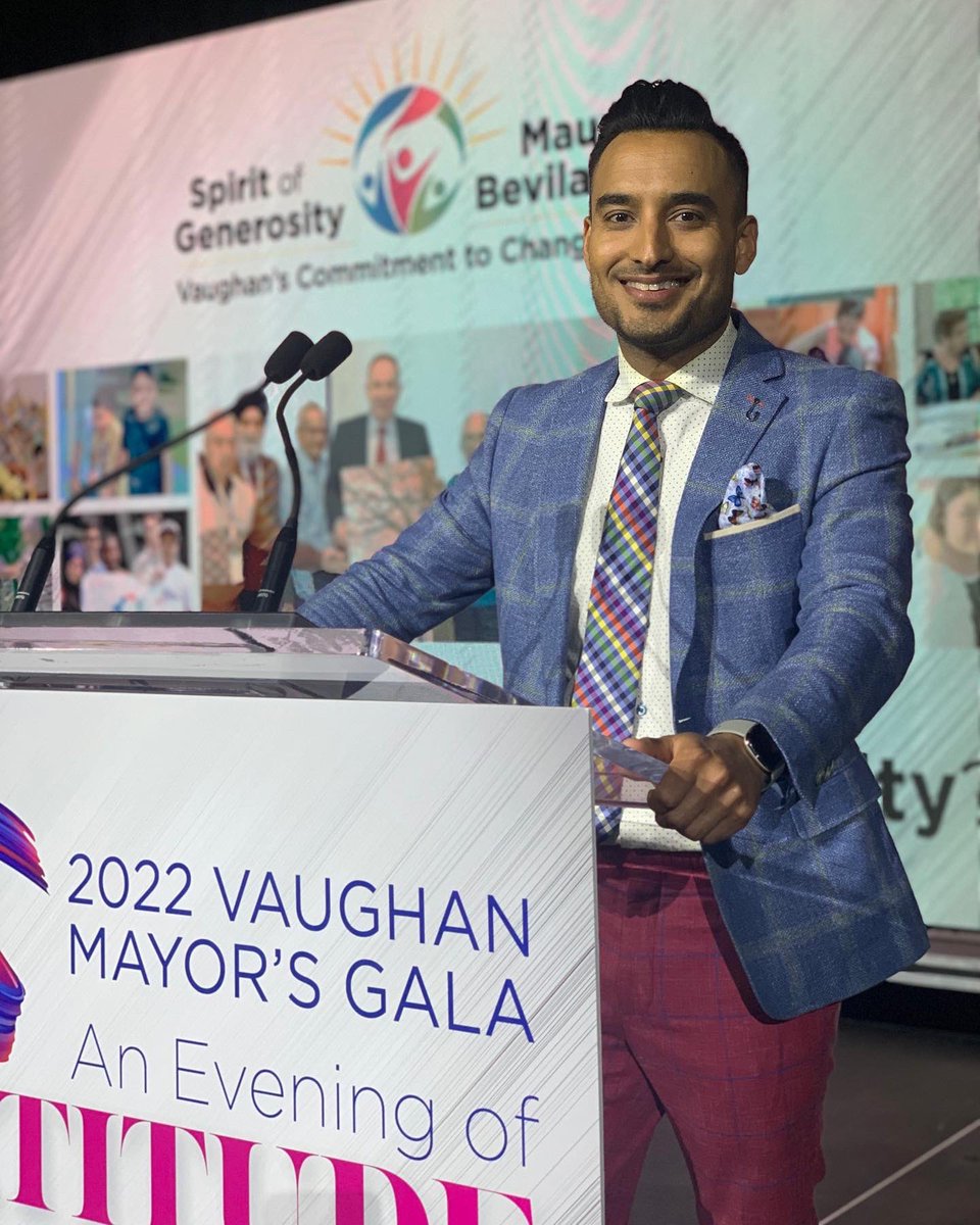 mbmayor's tweet photo. I would like to express my warmest and sincerest gratitude to this year’s Mayor’s Gala emcee @GurdeepA!  Thank you for sharing your #SpiritOfGenerosity throughout the night and bringing about positive change in our community.  #MBGivesBack https://t.co/wblyOfa4CG