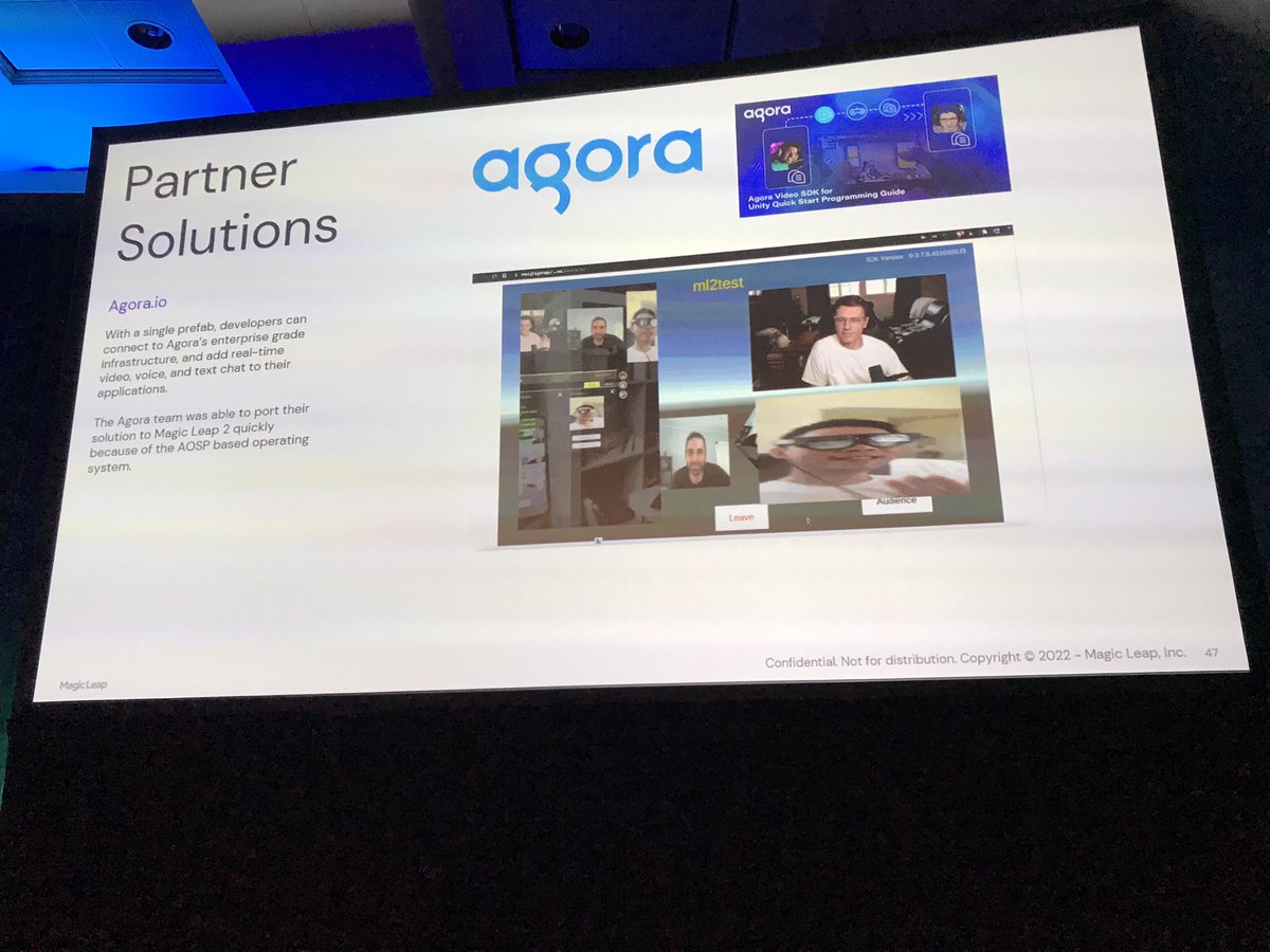 RickCheng14's tweet photo. #AWE2022 #Magicleap2 #Agora.io https://t.co/tyb0qd3gwk
