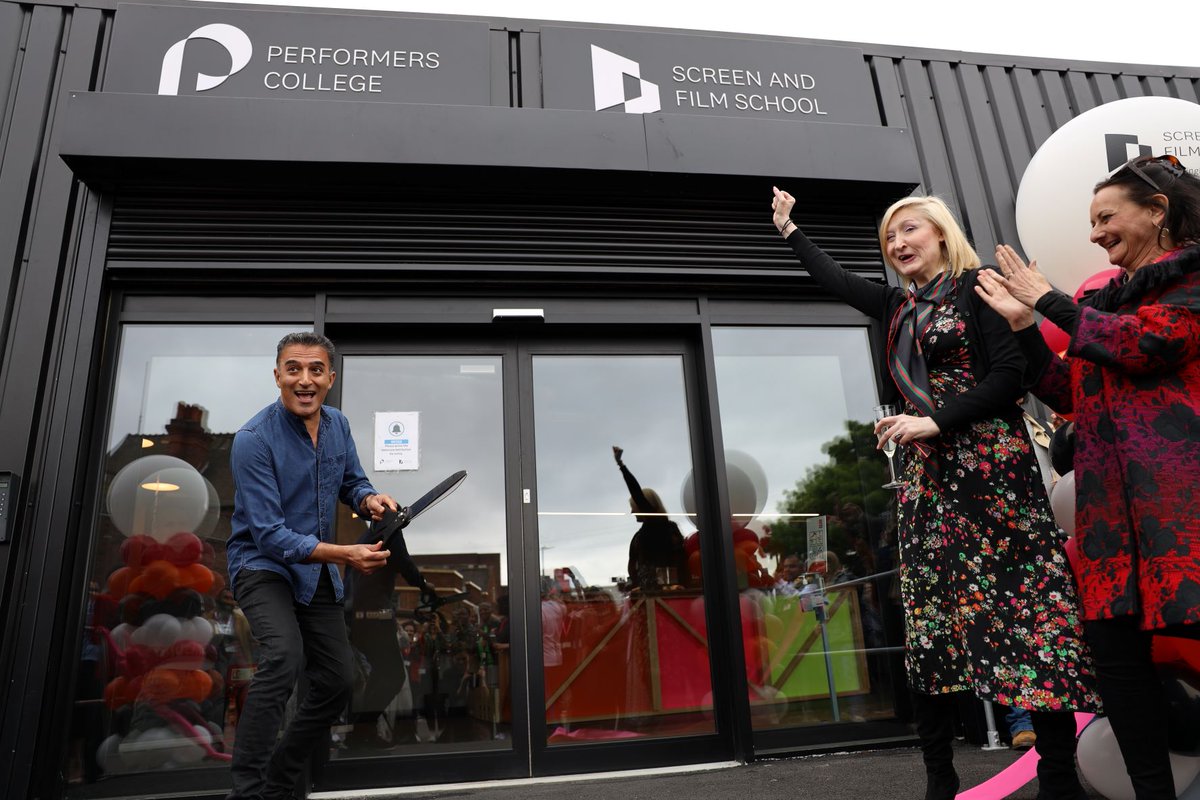 BrumHour's tweet photo. Adil Ray officially opens two Birmingham colleges

Read more via @ScreenFilmSch &amp; @performers_coll on #BrumHour's website:
https://t.co/5F9Y1s6v0d
#Birmingham https://t.co/iIE5dir10T