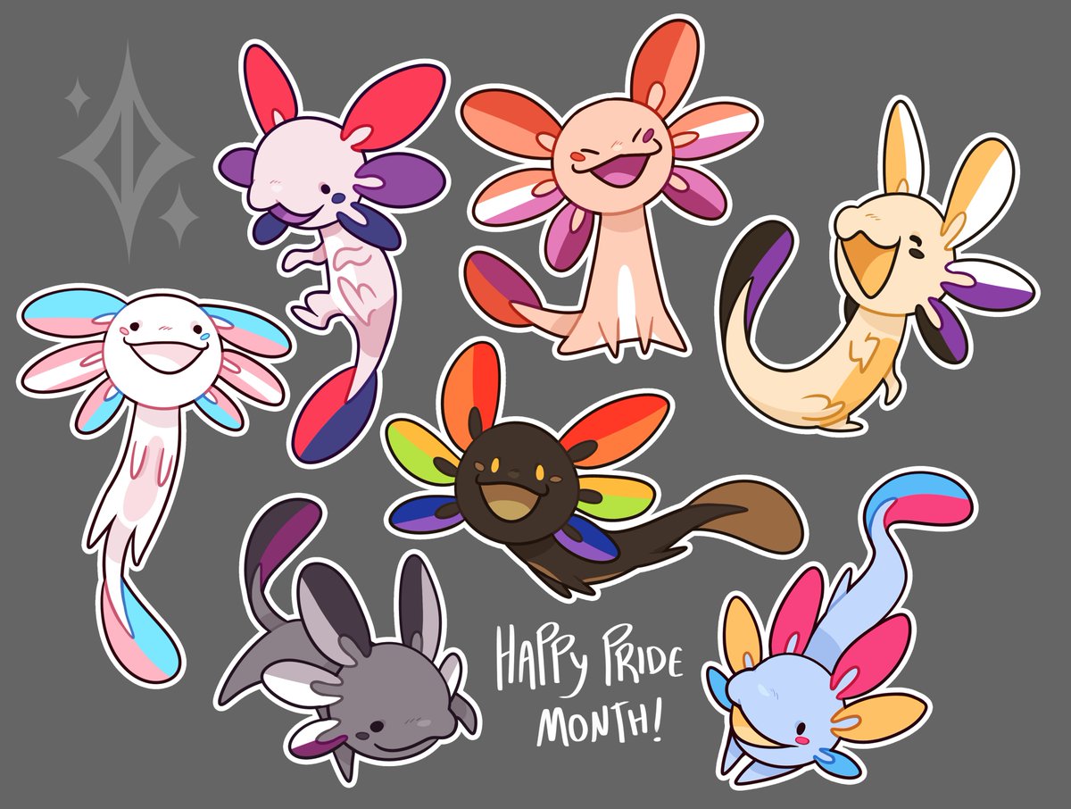 it is pride month unleash the gay axolotls