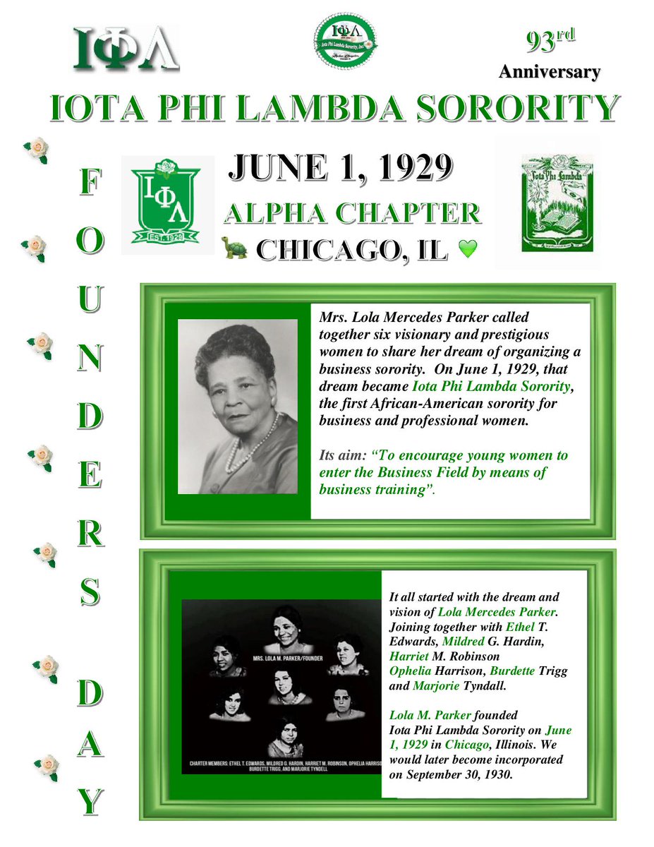 Iota1929Alpha's tweet photo. Happy Founder's Day! 🐢🐢💚💚🐢🐢💚💚 #1929 #Chicago https://t.co/niGTkaOVus