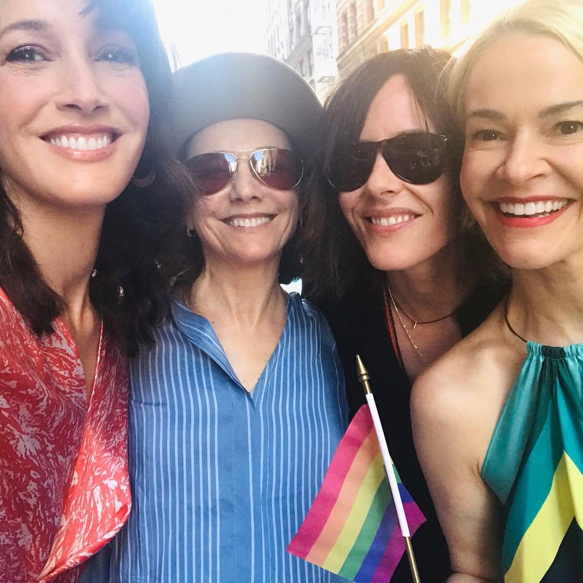 JenBeShip's tweet photo. “Remembering this time last year when we were celebrating #Pride in #NYC This year I remind myself that unmitigated joy can be a form of resistance, we can hold two ideas at once. No matter how sweet the music, never take our eyes off the prize." #JennfierBeals #Instagram https://t.co/07zVDTKx4R