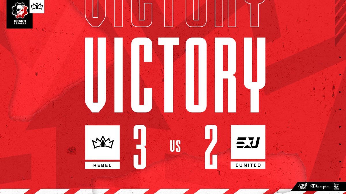 🚨 <a href="/GearsEsports/">Gears Esports</a> Pro League Update 🚨

👑 After a crazy series we come out on top 3-2 over <a href="/eUnited/">eUnited</a>. #TheRBLN #WeRebel #RebelGears