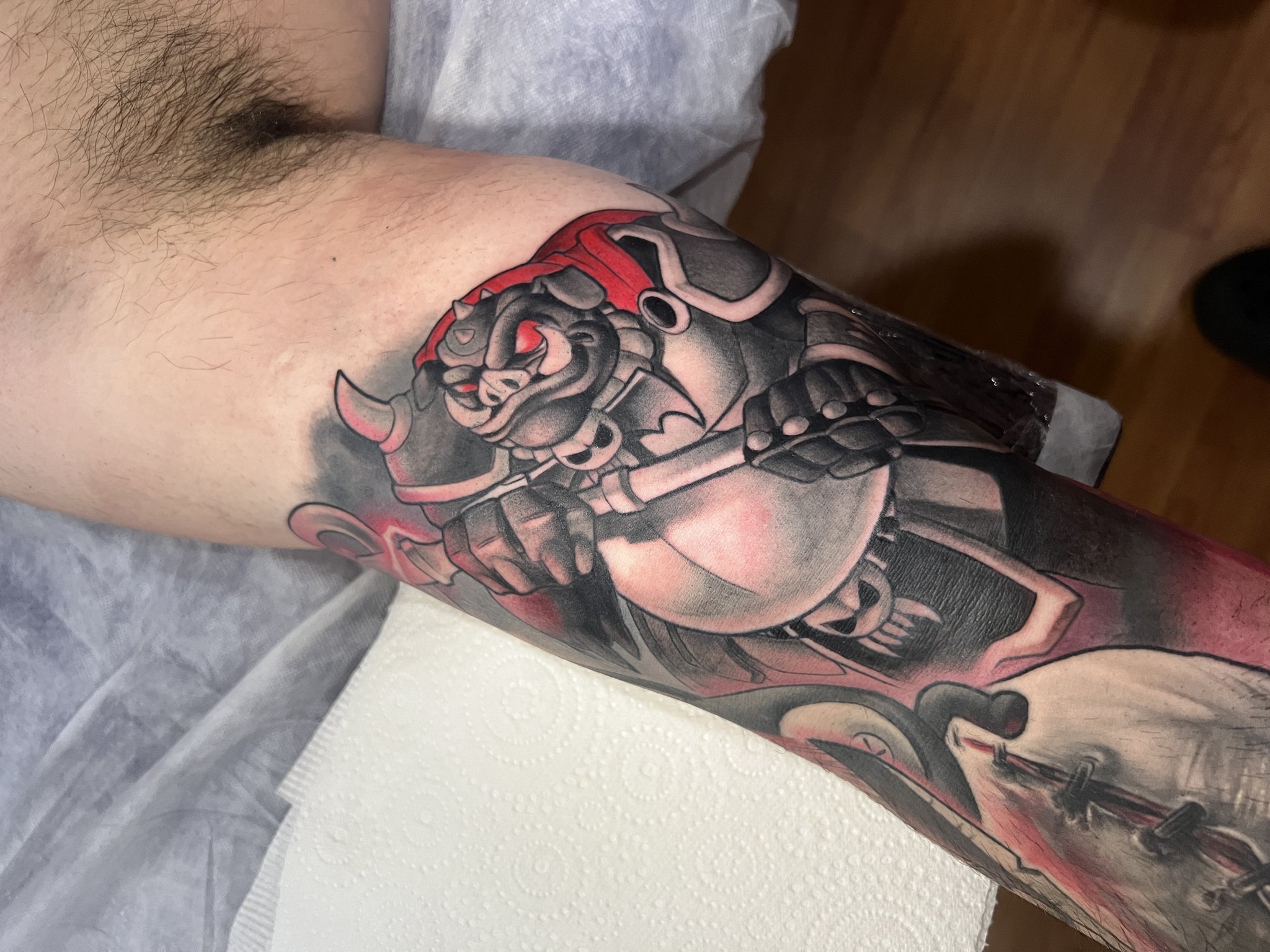 CinnamonToastKen on Twitter Any recommendations for tattoo artists in  Melbourne Feeling inspired to start planning out the other sleeve Bad  guys in black grey shading Similar style as the other  Twitter