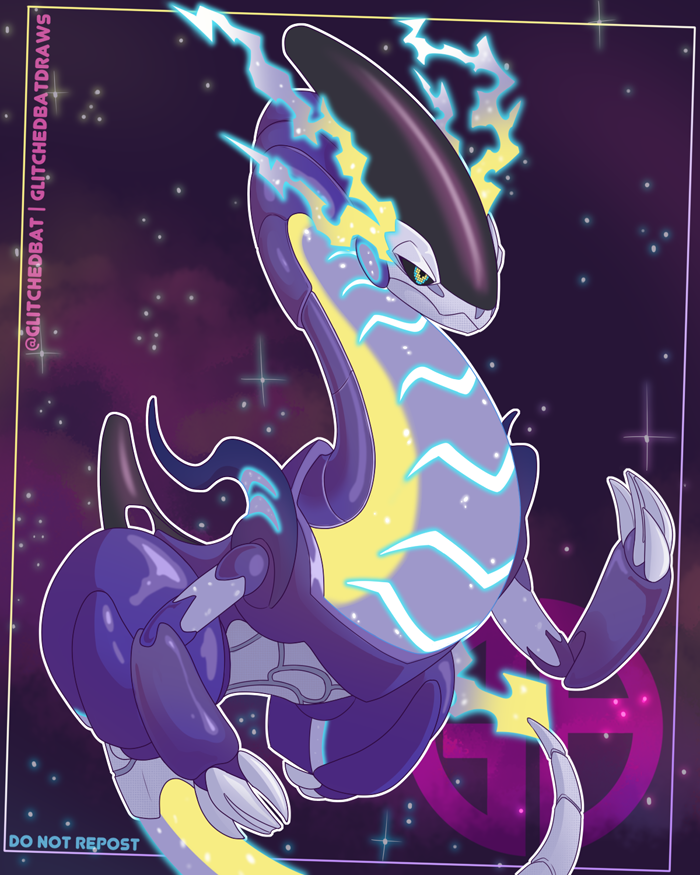 A fusion between the two new legendary pokemon - Koraidon and