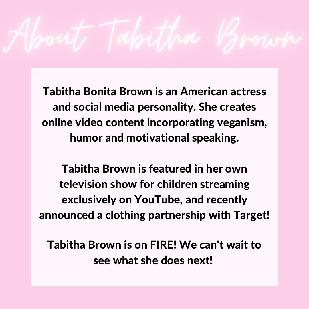 Today’s Woman Crush Wednesday is Tabitha Brown! Her work ethic and ✨light✨ are unmatched, and we are so excited to see what she does next!

#dwcfilmfest #wcw #TabithaBrown