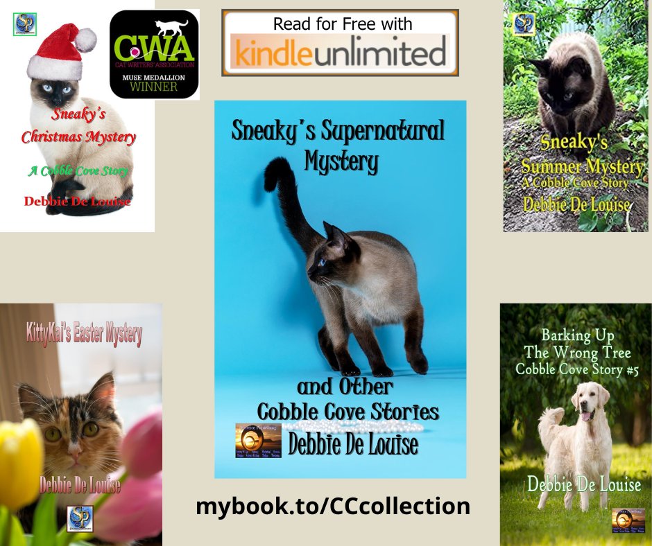 Deblibrarian's tweet photo. For fans of my Cobble Cove #cozymystery series and new readers, check out my #shortstory collection, SNEAKY'S SUPERNATURAL MYSTERY AND OTHER COBBLE COVE STORIES (https://t.co/cOcRtWNcM6). Now in paperback as well as eBook. @Solsticepublish https://t.co/zDeY0S6erC