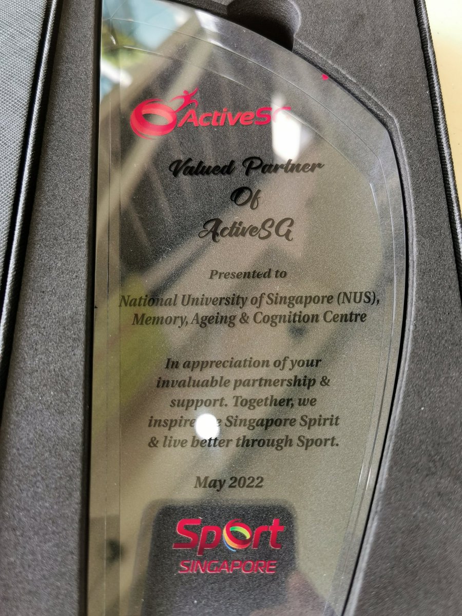 AgingMacc's tweet photo. Grateful to #activesg for being such great partners and their contribution to a healthier society https://t.co/Lx5CdHsVVC