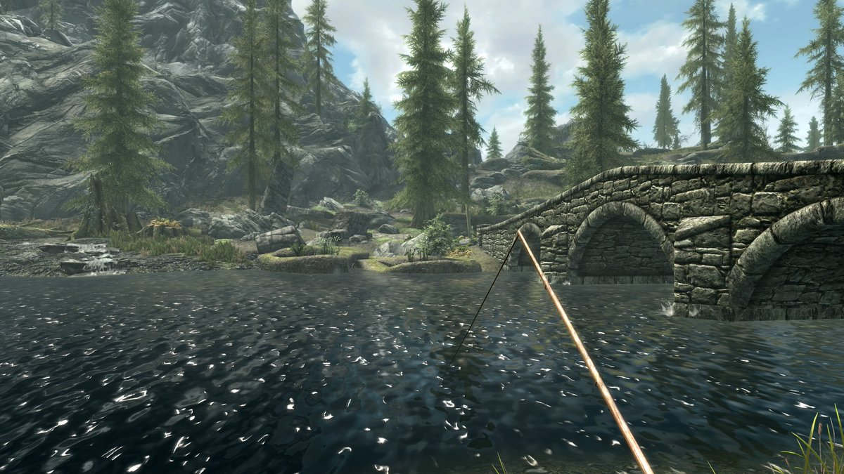 DarkLordKryptic's tweet photo. Fishing in #Skyrim https://t.co/7deyP5MfVO
