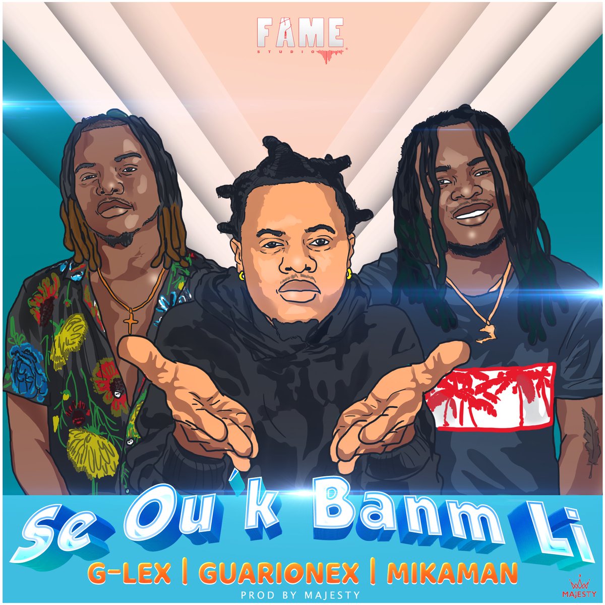 Guarionex_Time's tweet photo. 1 Year Later we are back with another one " Se Ou'k Banm Li " Coming Soon 🧭 
@Guarionex_Time , @Mikaman_Fame &amp; @Glex_famestudio 

Produced by @Majesty_fame 
🎨 @kdokartoun 

#FAMEstudio #caproi #hitmaker https://t.co/oiol3xP21O