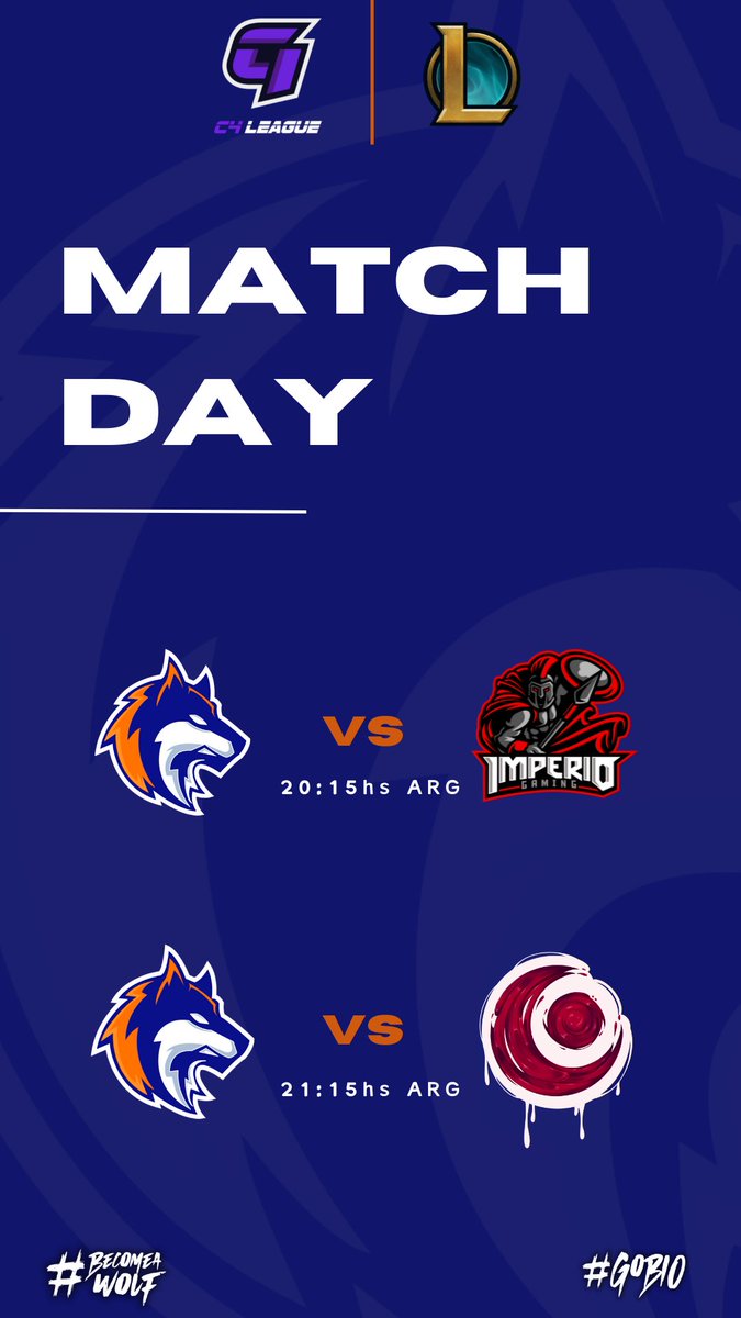 BioArmyEsports's tweet photo. MATCHDAY LOL

🏆 Liga C4
⏰En Vivo
🆚 @EclipseGamingCL
📄 Jornada 6°
📺https://t.co/2ye2qqDAvO

#GOBIO #BECOMEAWOLF https://t.co/HjBFIZS0PS
