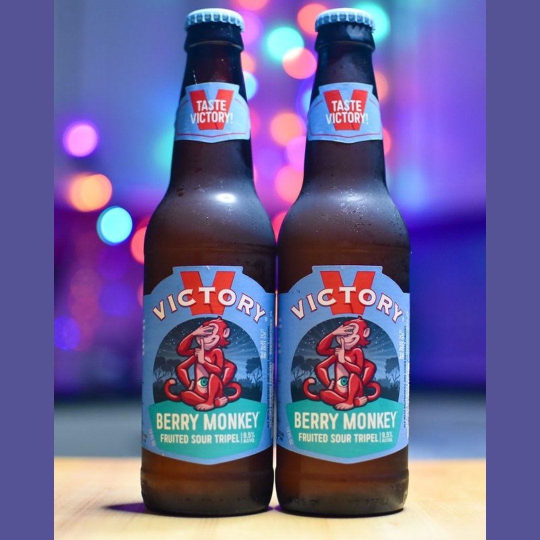 VictoryBeer's tweet photo. And the reviews just keep rollin' in 🙌 "Very nice, bright, fresh raspberry smell. Like if I muddle a cocktail. It has the sourness which I find sometimes too much, but the raspberries subtly bring it around and balances it out." 📷: @boozedancing #TasteVictory #BerryMonkey https://t.co/1BzAc9fZHT