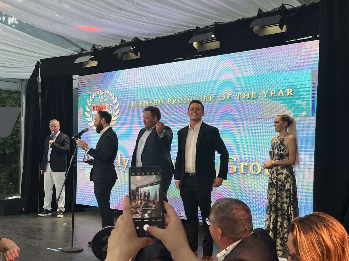 LP of the Year is ⁦<a href="/AuxlyGroup/">Auxly Cannabis Group</a>⁩! ⁦<a href="/OCannabiz/">O'Cannabiz Conference & Expo</a>⁩