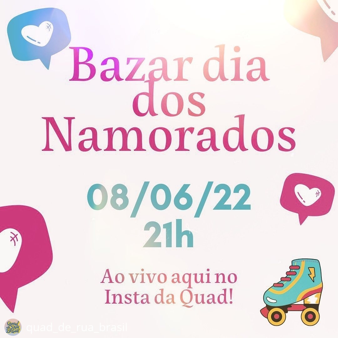 Quadderuabrasil's tweet photo. Vamos fazer um Mega bazar com Super descontos pra vc e o seu Mozão!
https://t.co/1Xsbf2gQcV
Segue a gente no Instagram 😃
#patins #patinação #patinsquad #quadderua #rollerskates #vaidequad https://t.co/WQrvcx9SpQ
