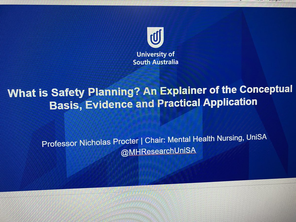 MHResearchUniSA's tweet photo. Thanks and appreciation go to 
@SAHealth Northern Country CAMHS clinicians in regional South Australia collaborating with @UniversitySA researchers to discuss safety planning in #SuicidePrevention. https://t.co/lxgKyOR9IU