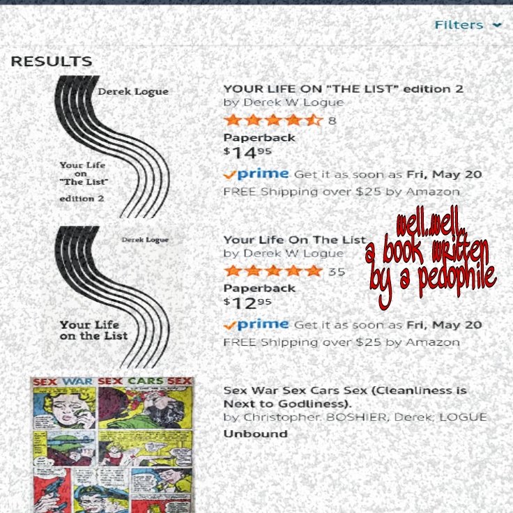VOIDSEC3's tweet photo. Derek logue the anti registry activist's books on sale on Amazon..just incase anyone's getting thats not ok feeling like meand wants to know..idk felt cute might expose or something #voidsec https://t.co/9GYb6zlTVj