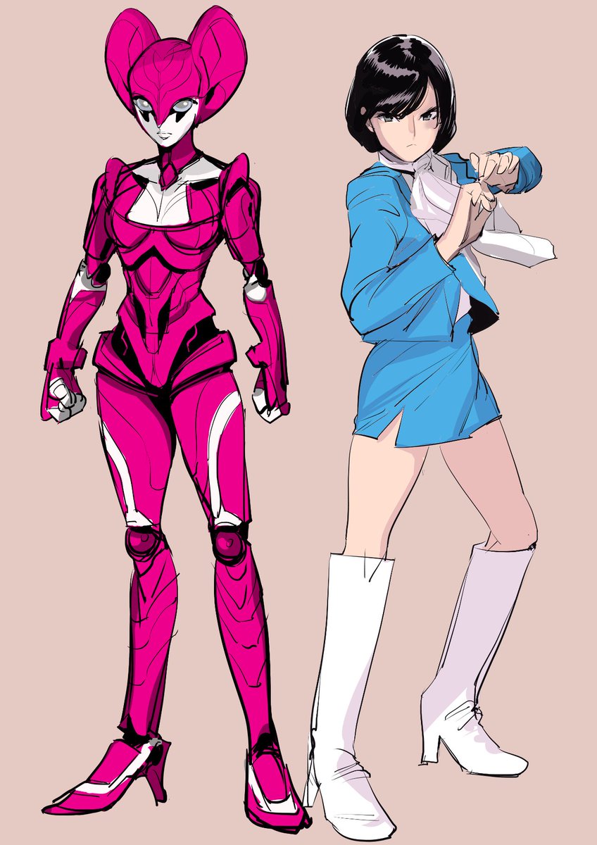 過去画を漁ってたらなぜかビジンダー。
なんで描いたんでしたっけ…?w
東京オリンピックのマスコットに触発された??? 