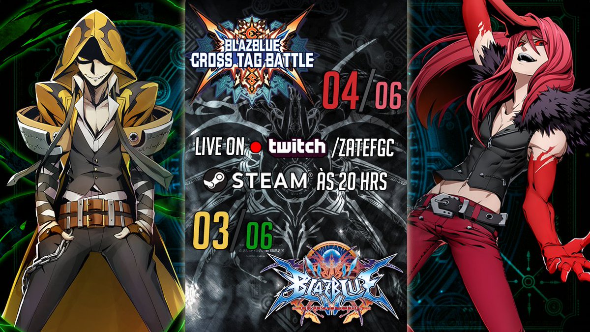 Zatefgc's tweet photo. Quinzenais de BBCF e BBTAG Nº87, inscrições abertas!

CF (03/06 às 20h): https://t.co/3yXdEMu6E7
TAG (04/06 às 20h): https://t.co/2nRUHJwlTr

Ajudem os matcheros!
CF: https://t.co/MqcDAZaNhz
TAG: https://t.co/Hb75kRTc6q

RTs apreciados 😔🙏 https://t.co/QA3zReaDRv