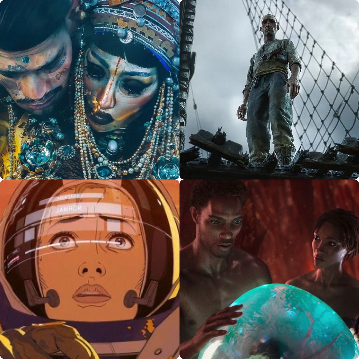 Shouldadidit's tweet photo. My top 4 of #LoveDeathRobots season 3 #Jibaro #badtraveling #theverypulseofthemachine and #swarm #Netflix https://t.co/nTWrRj6t4C
