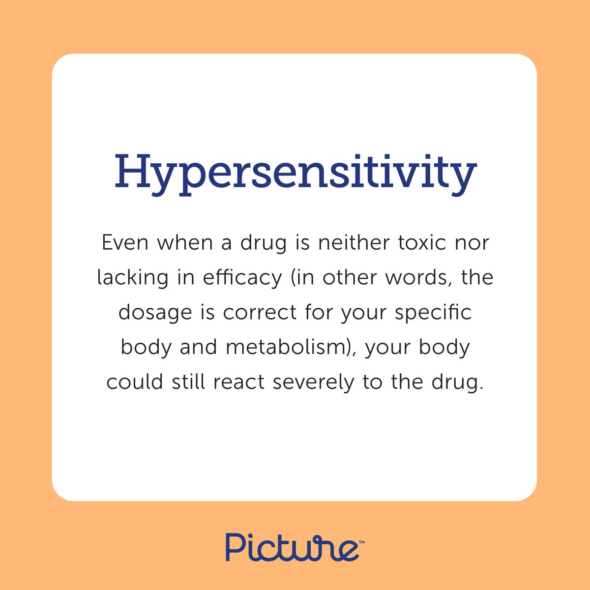 PictureGenetics's tweet photo. #PGx testing can tell us when a #medication might have an unexpected reaction in our bodies. But what kinds of reactions are considered "unexpected"? 🤔

#PictureThoughts 💭 #Pharmacogenetics https://t.co/ukD4cUrq1L