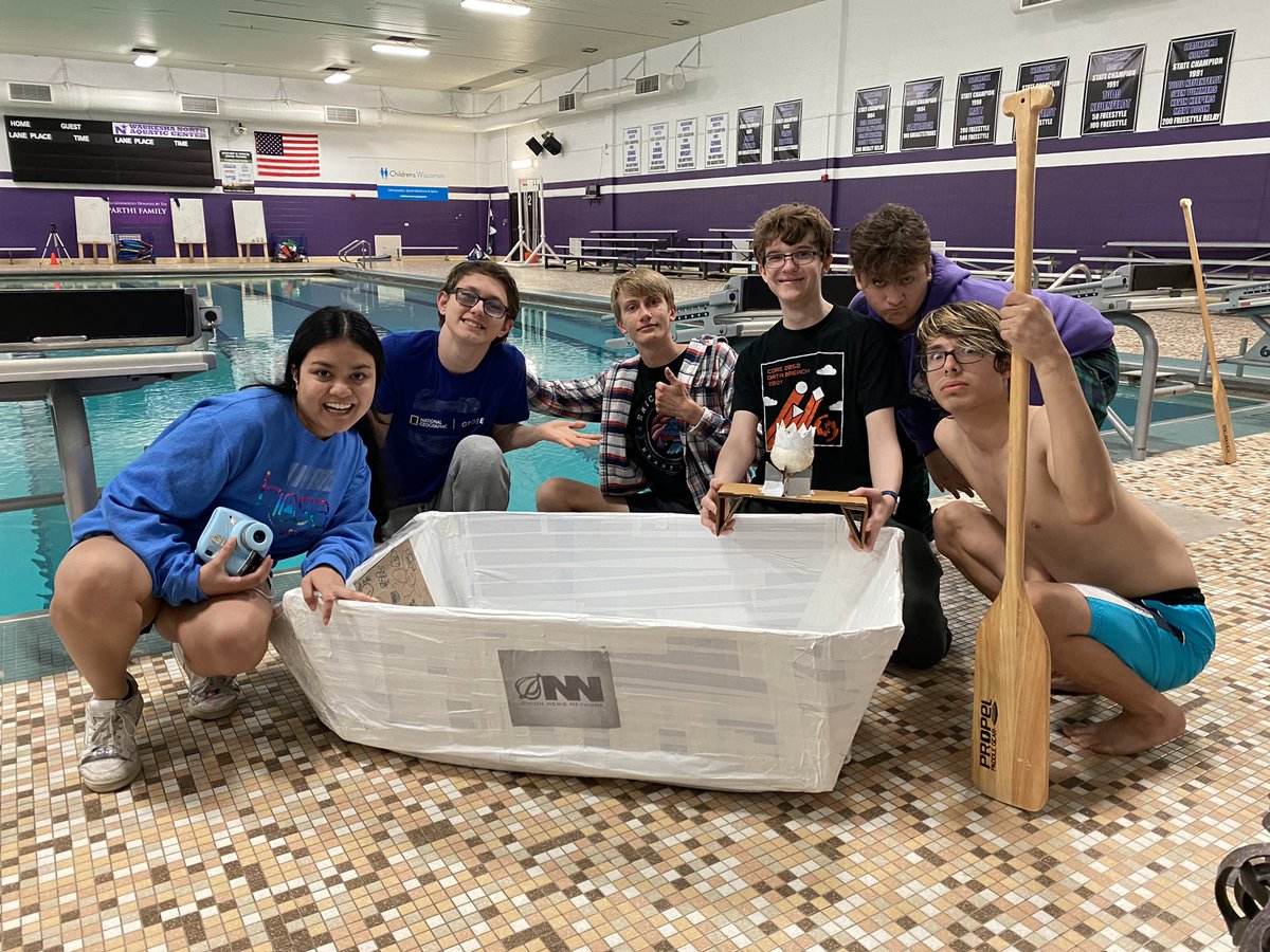 GretaVoit's tweet photo. So many fun boats this year!!! Proud of the focus and dedication my AP #physicsland students have shown after the exam…and even into June! #PhysicsIsFun https://t.co/OODe79MOU5